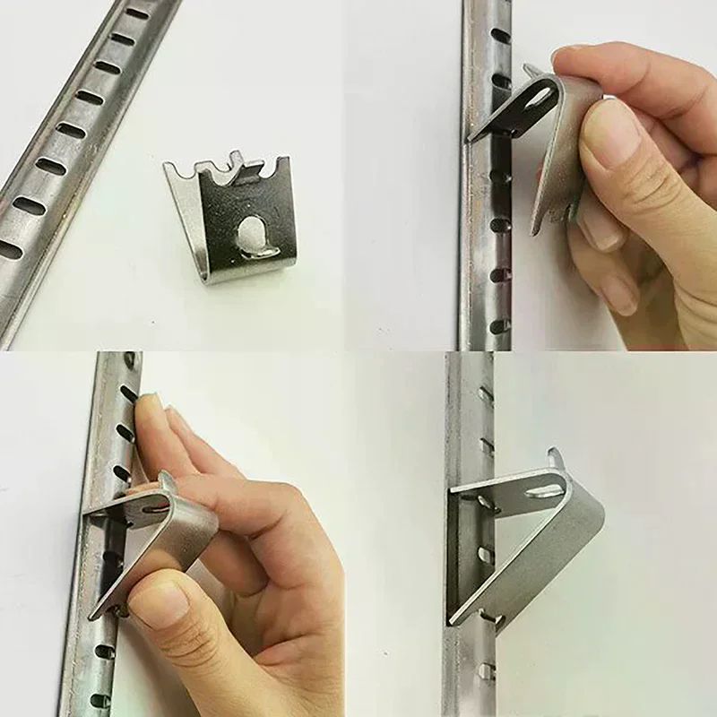 Commercial Freezer Shelf Clips 304 Stainless Steel Refrigerator Shelf Support Clamp Bracket Shelves Parts Home Accessories 1Pcs