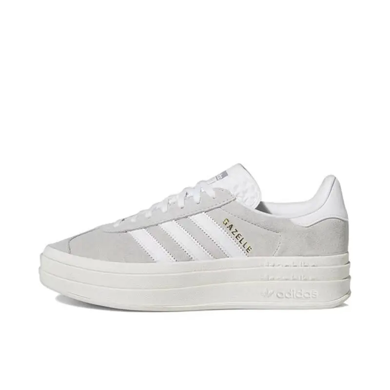 Adidas Originals Gazelle Blod Men's and Women's White Comfort Wear Resistant Non-slip High and Low Top Shoes