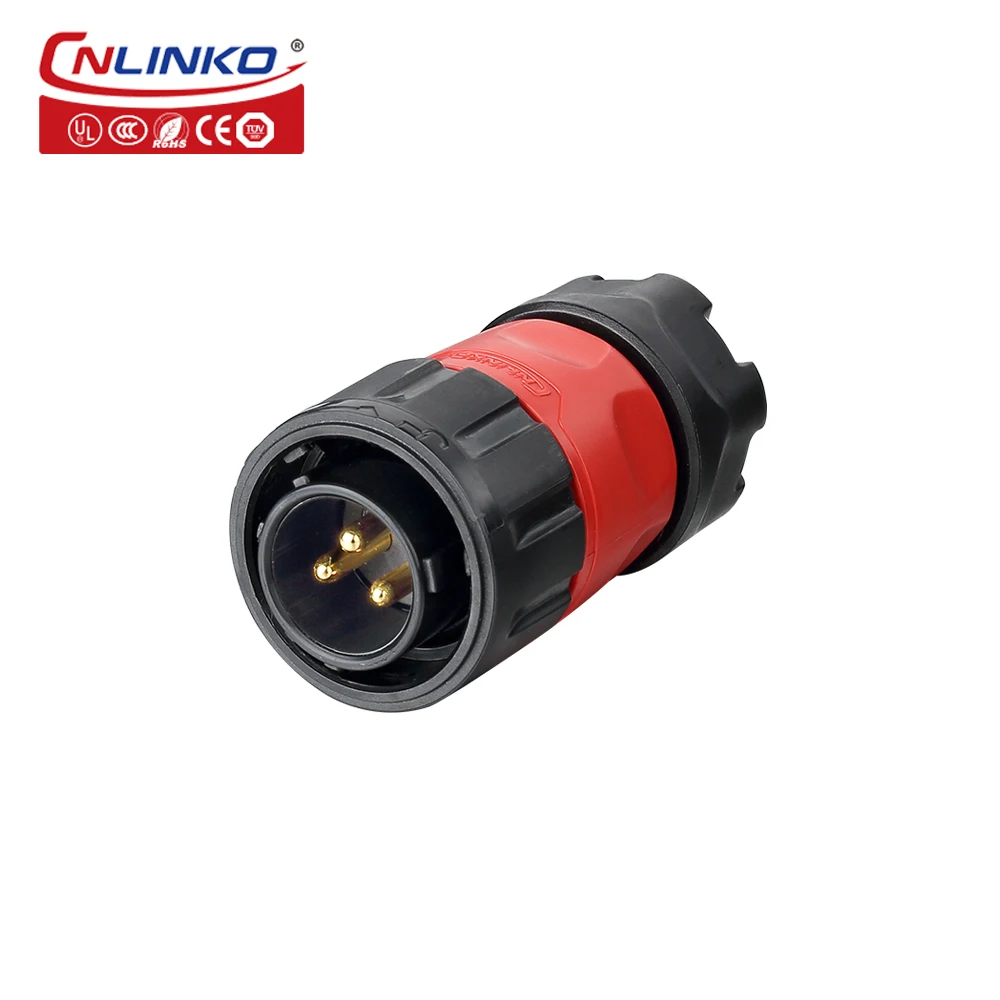 CNLINKO M20 2/3/4/7/9 Pin Industriële Connector PBT Plastic Paneelmontage 12V 5A-20A Waterdichte IP68 Elektrische Connector YM20