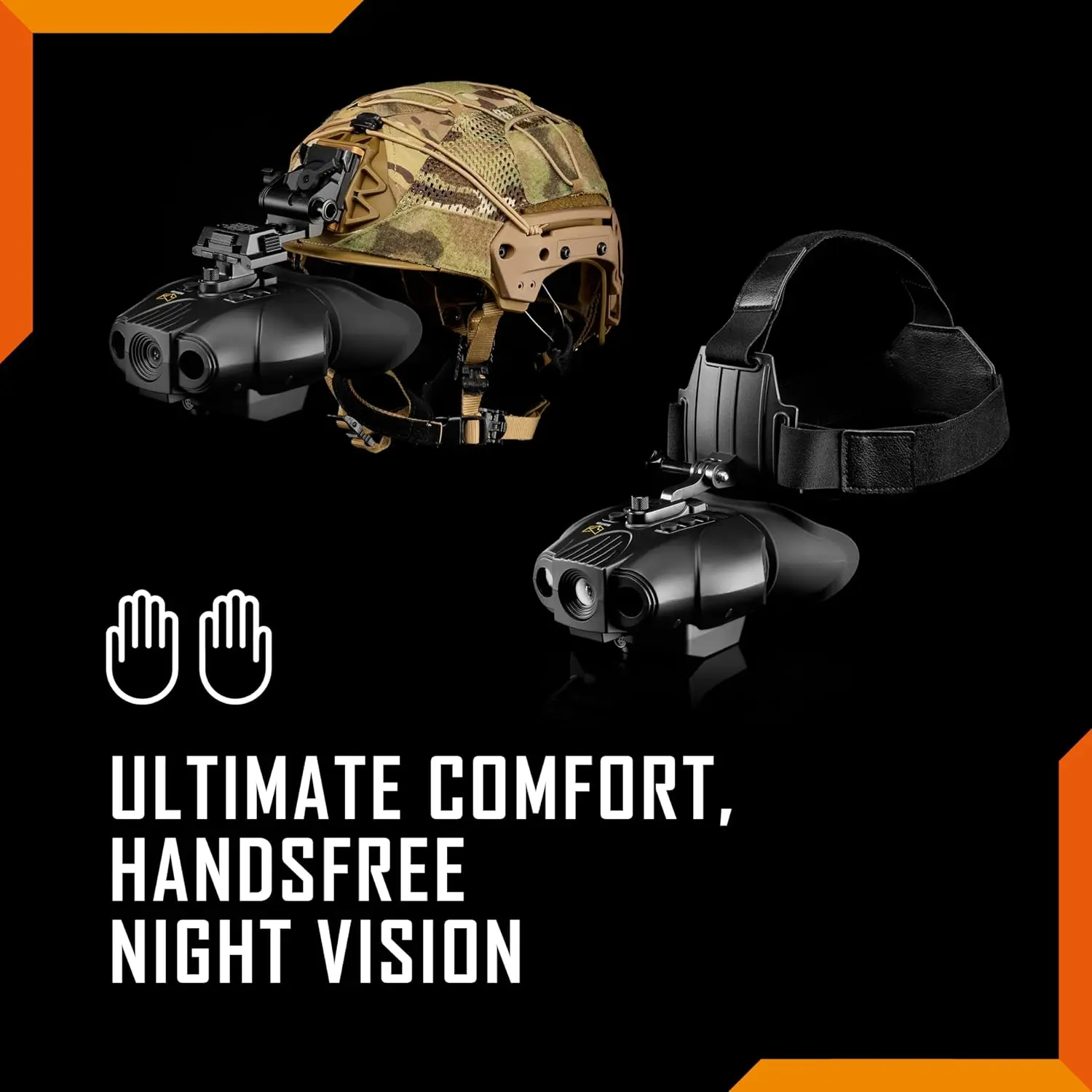 Swift 2 Pro Night Vision Goggles | Head Mounted 1x Magnification | 1080P HD  USB Rechargeable  Digital Infrared Nig