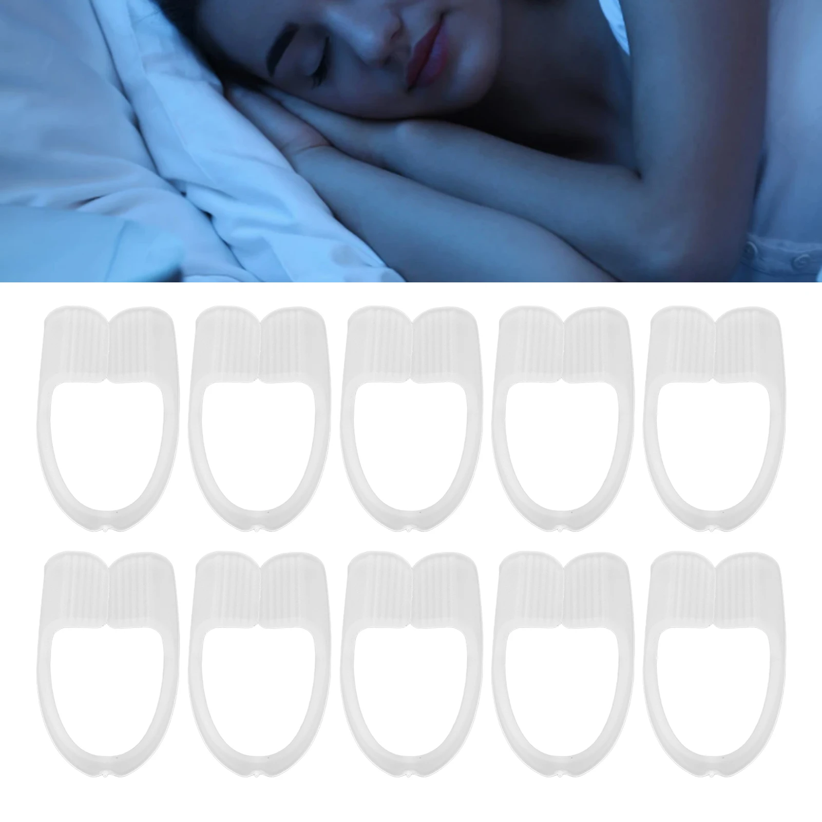 Protector nocturno Dental de goma, protección atlética para el cuidado de la boca, 10 piezas