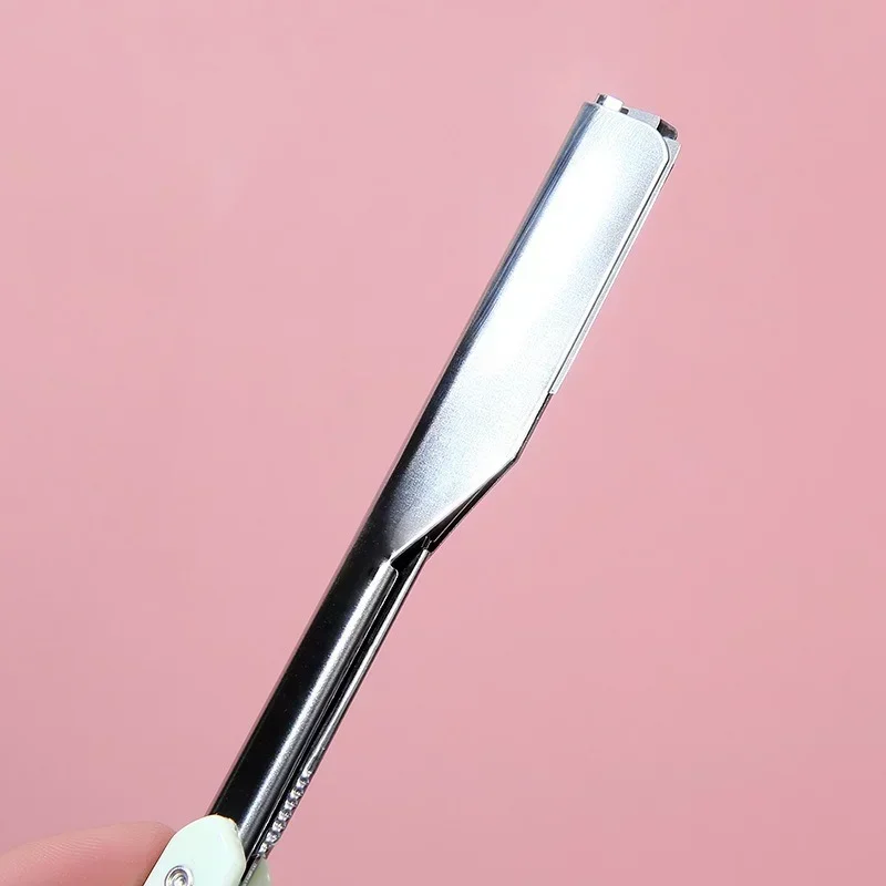 

Manual Shaver, Two Color, Professional Stainless Steel Sharp, Shave Beard Cutter, Folding Shaving Knife, Salon Razor Holder