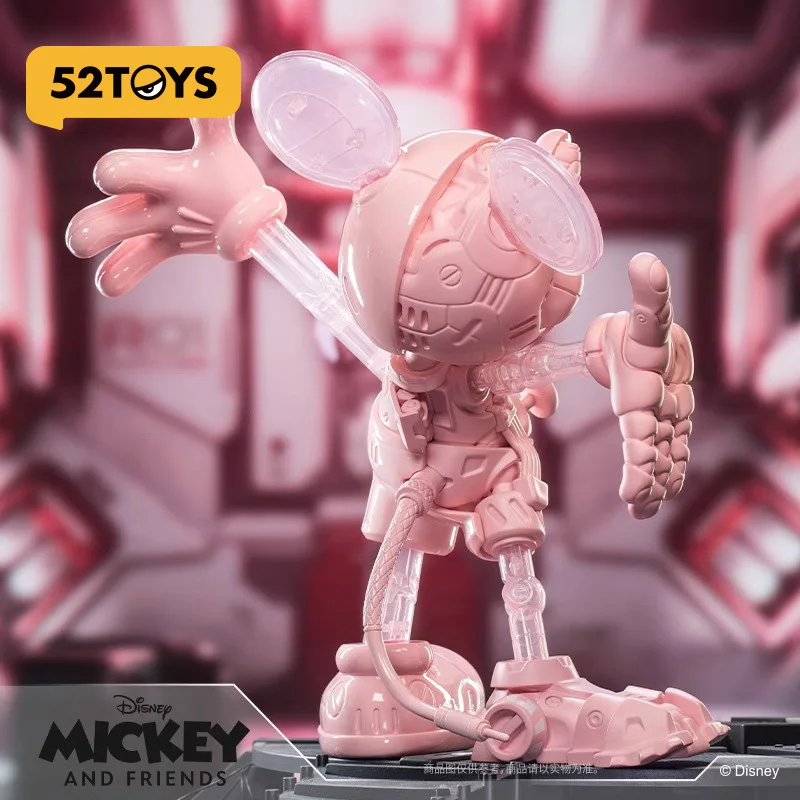 Hot Selling Mickey And Friends Semi Mechanical Series Collection Characters Peach Pink Mickey And Donald Duck Desktop Display