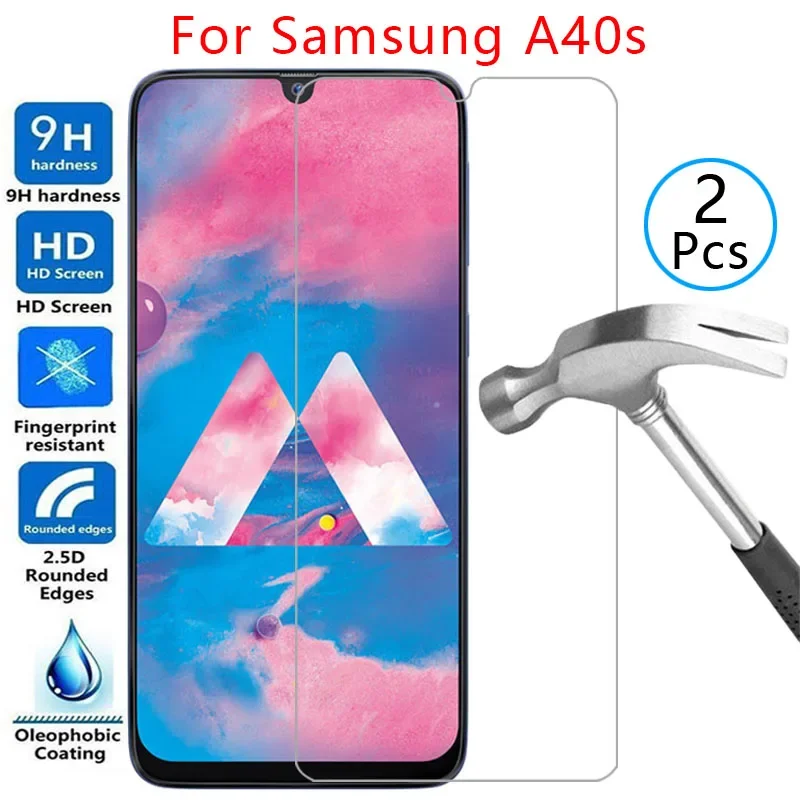 Чехол из закаленного стекла для samsung a40s, чехол для телефона galaxy a 40s a40 s, чехол samsun samsumg sansung galxy samsunga40s galaxya40s