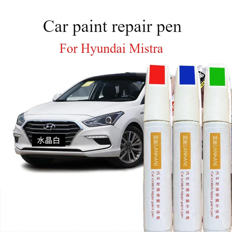 For Hyundai Mistra map special car paint scratch repair crystal white phantom black spot paint pen