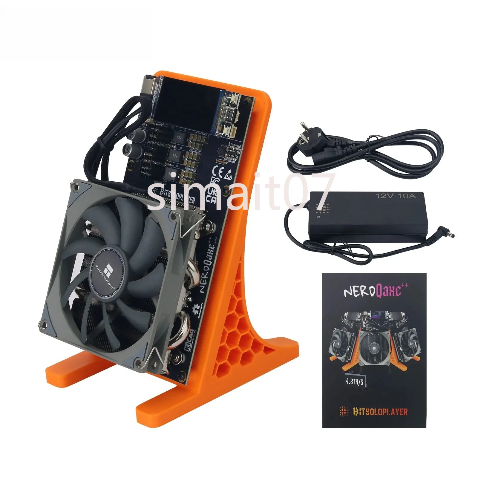 NerdQaxe ++ 4.8TH/s 80W Bitcoin Miner مفتوح المصدر Home ASIC Miner BTC Wifi Connection فقط