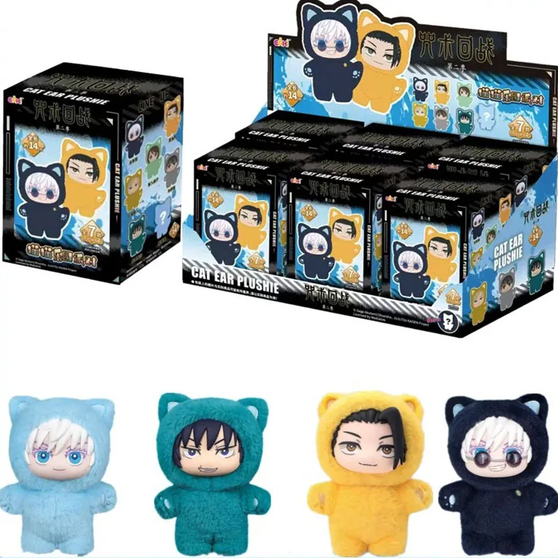 

Лидер продаж, плюшевая серия с кошачьими ушками Jujutsu Kaisen 2, слепая коробка, загадочная коробка, аниме-фигурка, украшение для комнаты, коллекция, Рождественский подарок