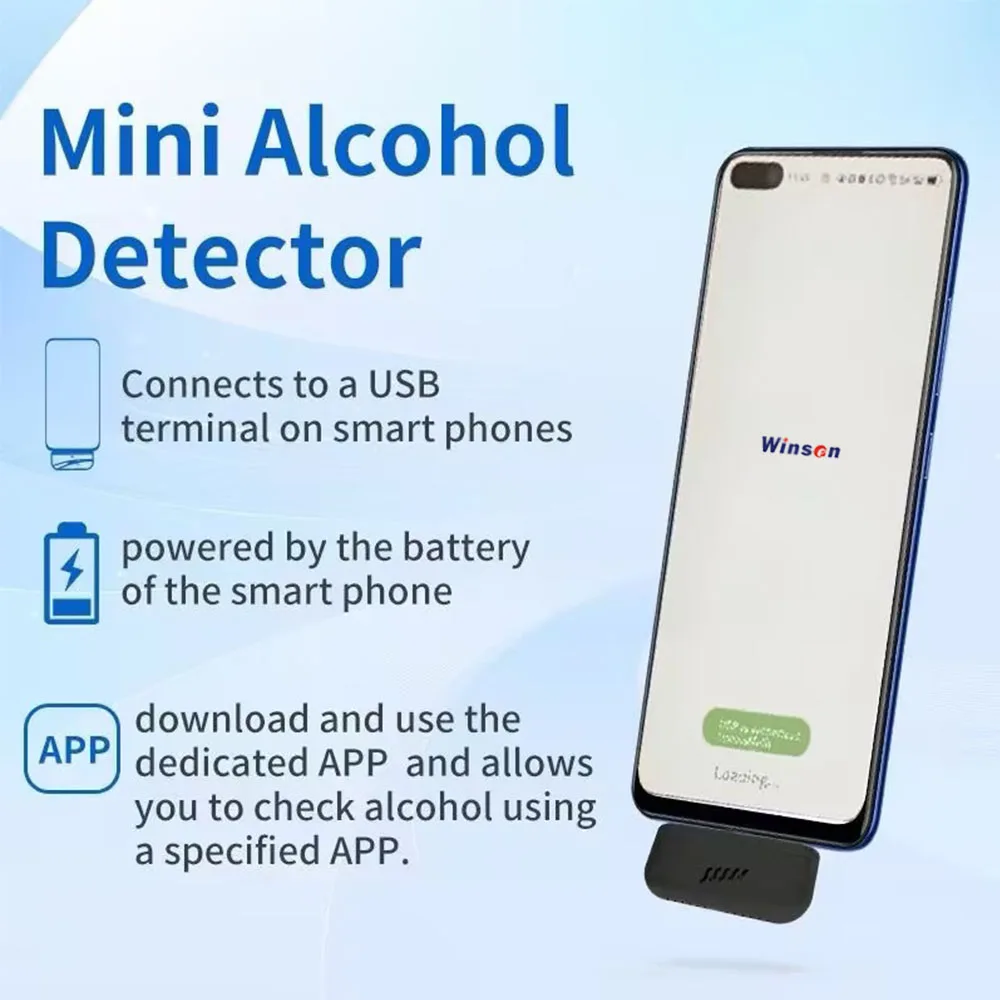 Imagem -04 - Mini Detector Portátil do Álcool Verificador do Álcool