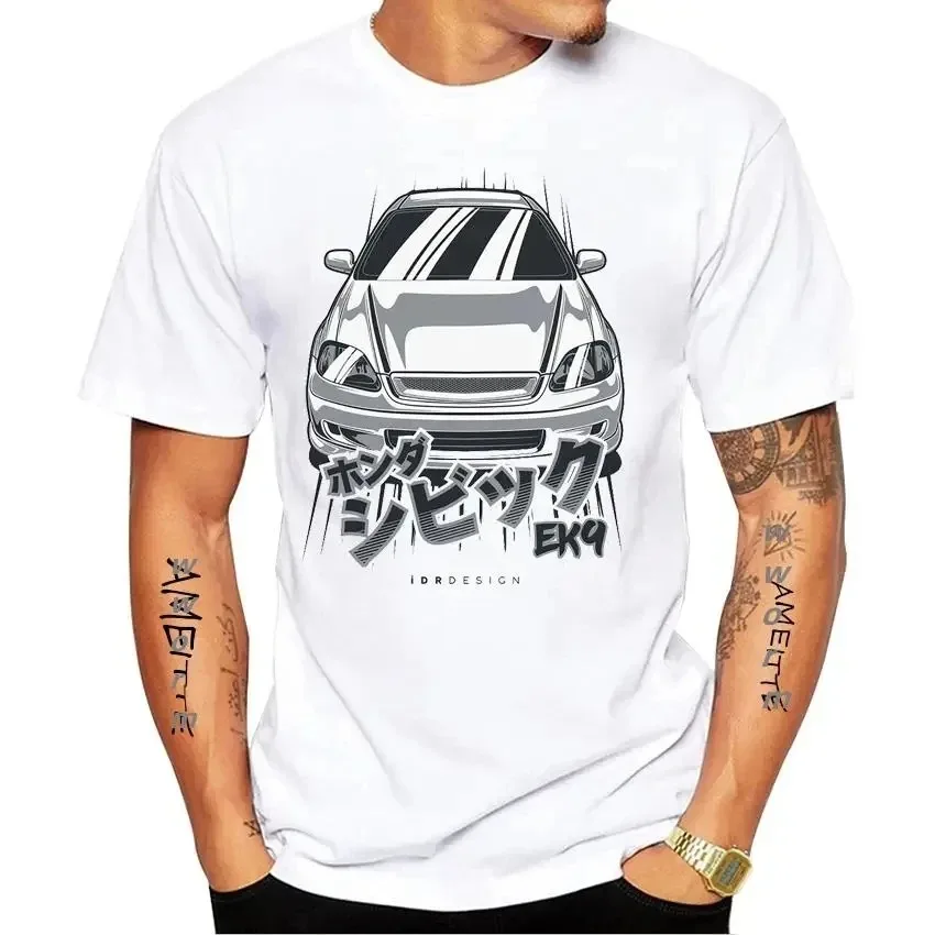 2024 Civic EG The Kanjozoku Car Design T-shirt,Funny Car Print,Hip Hop Boy,Casual Tops,Cool Man Tees,New Fashion,Summer