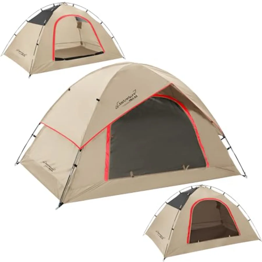 

Палатка для кемпинга - водонепроницаемая, двухместная, для семейного отдыха на природе, для скаутов, всепогодная, всесезонная.