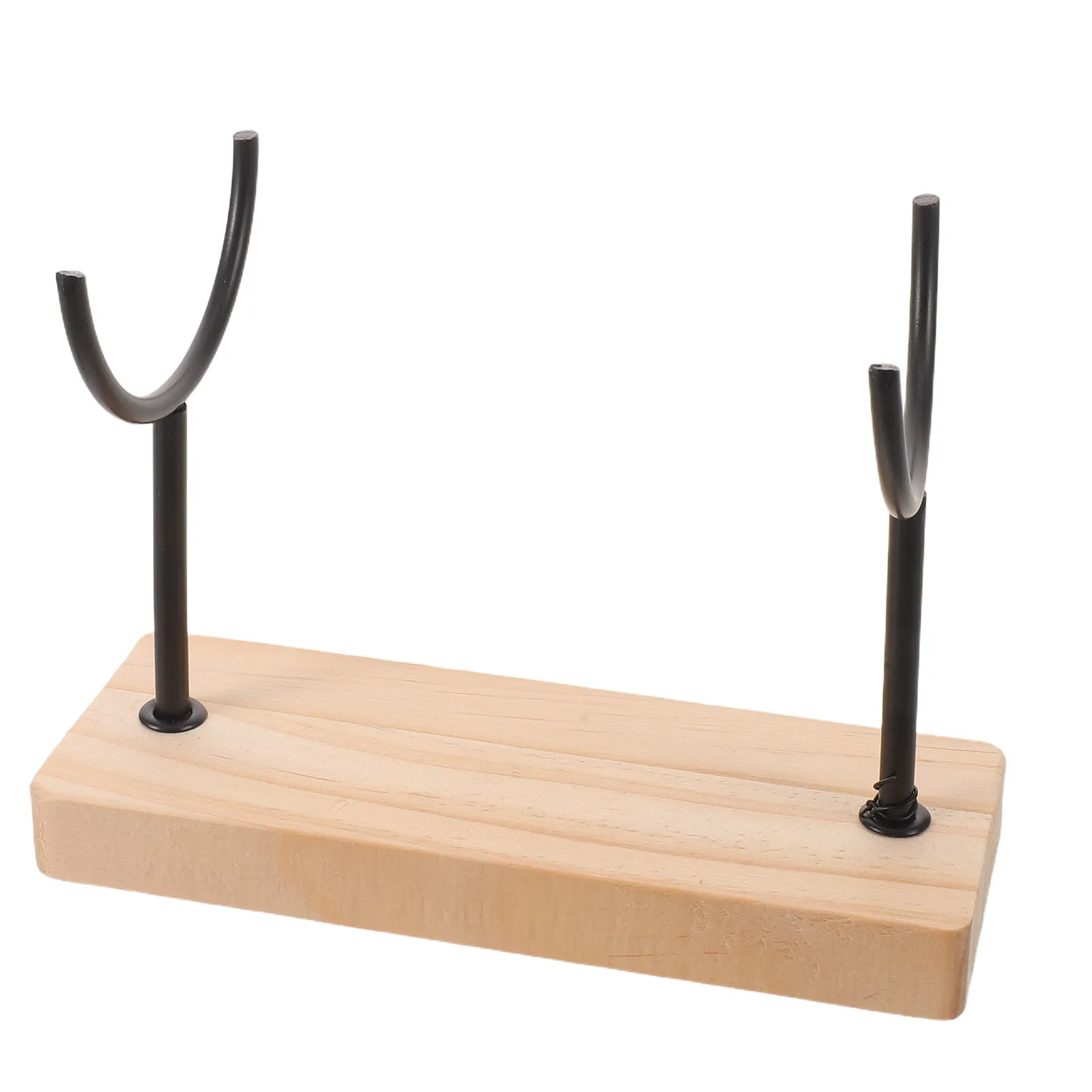 Metal U-Shaped Boat Display Stand 5.3x3.9x2 Inch Stable Tabletop Ship Showcase Holder Adjustable Width Support