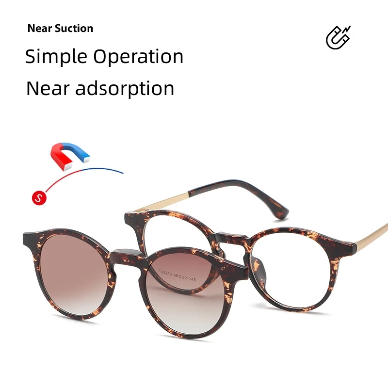 Momoja neue Brille ultraleichte Retro runde tr90 magnetische Sonnenbrille optische Brille Rahmen für Männer und Frauen