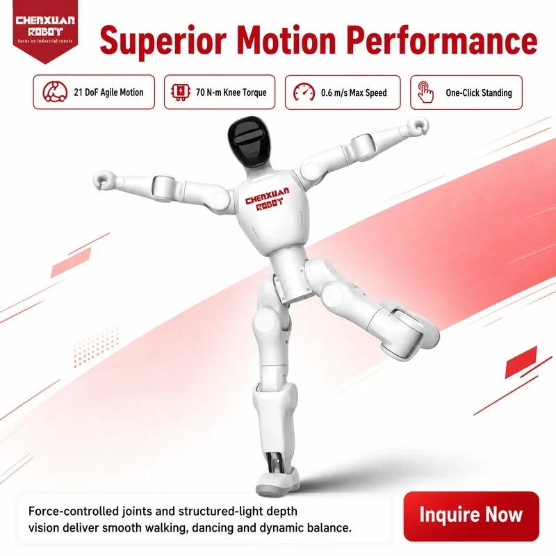 High Performance Open Source Humanoid Robot 21DoF Lightweight Robot Education Research Home Interaction