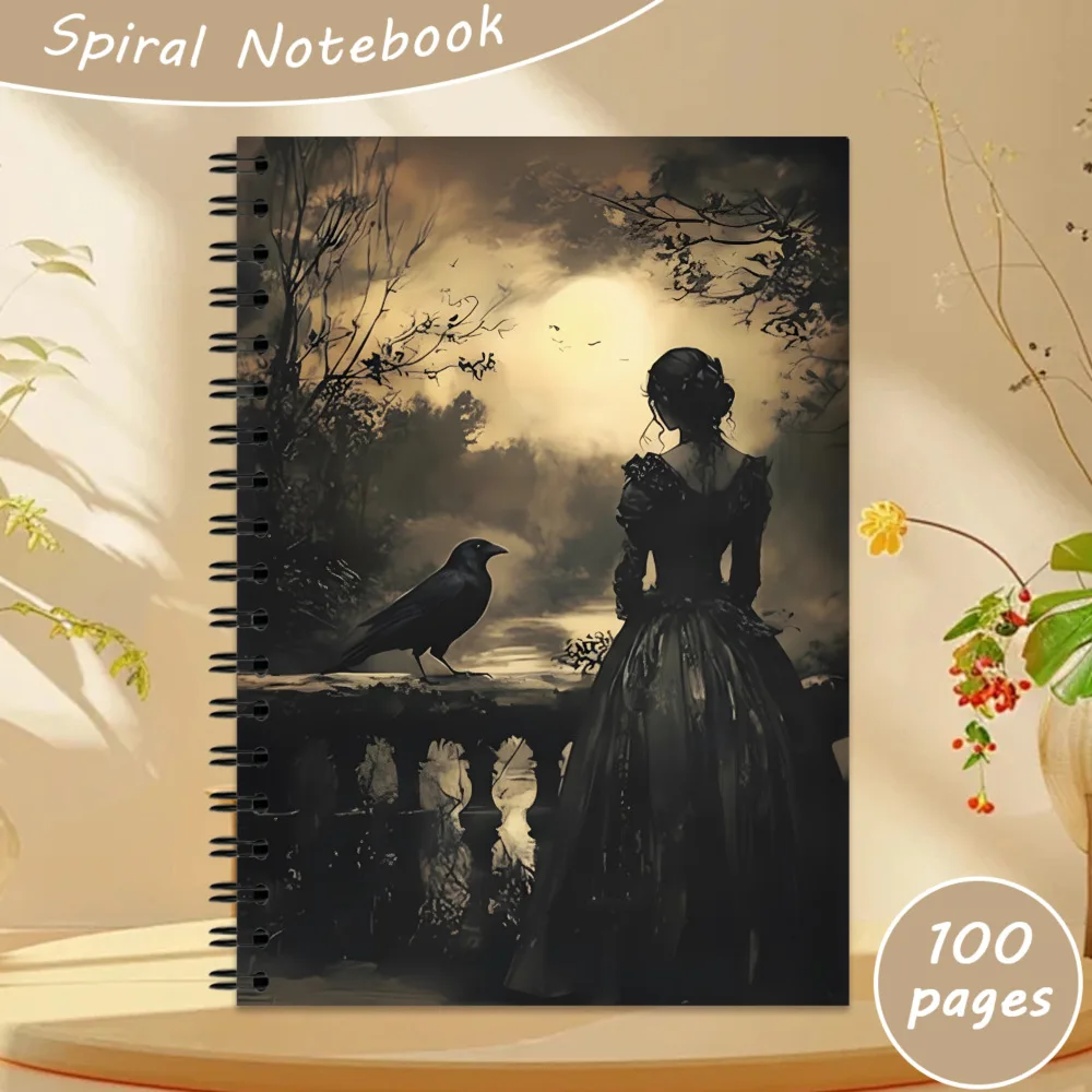 caderno-espiral-estilo-gotico-a5-100-paginas-diario-misterioso-para-estudantes-e-escritores-design-elegante-presente