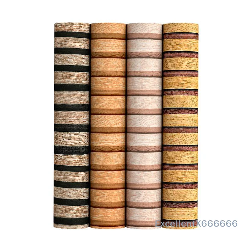 Self Adhesive Wood Slat Wallpaper PVC Waterproof Wood Grain Sticker Peel And Stick Wall Mural For Home Bedroom Decor