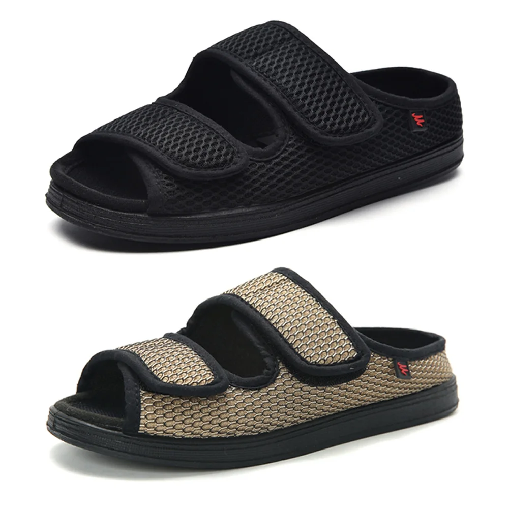 

Men's Women's Diabetic Shoes Extra Wide Diabetic Slippers for Swollen Feet Adjustable for Indoors Outdoors