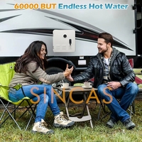 Outdoor Camping Portable RV Water Heater 18KW Heating Power Instant Tankless Design Car 9L Remote Control Gas Water Heater