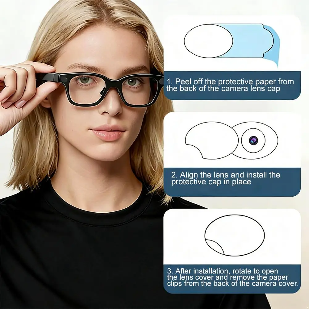 

Privacy Cover For Meta Smart Glasses (Way-farer, Skyler, Headliner series) Effortless Damage-Free Installation 1PCS G2X2