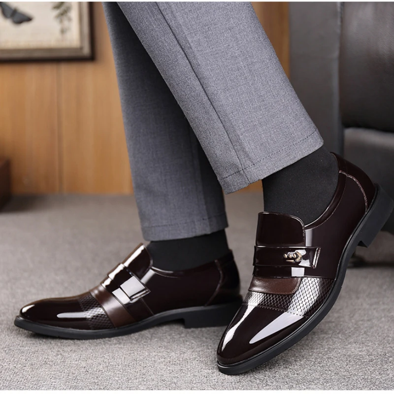 

Fashion Mens Office Dress Shoes Business Men's Casual Shoes Loafers for Men Comfortable Soft Male Leather Shoes Chaussure Hommes