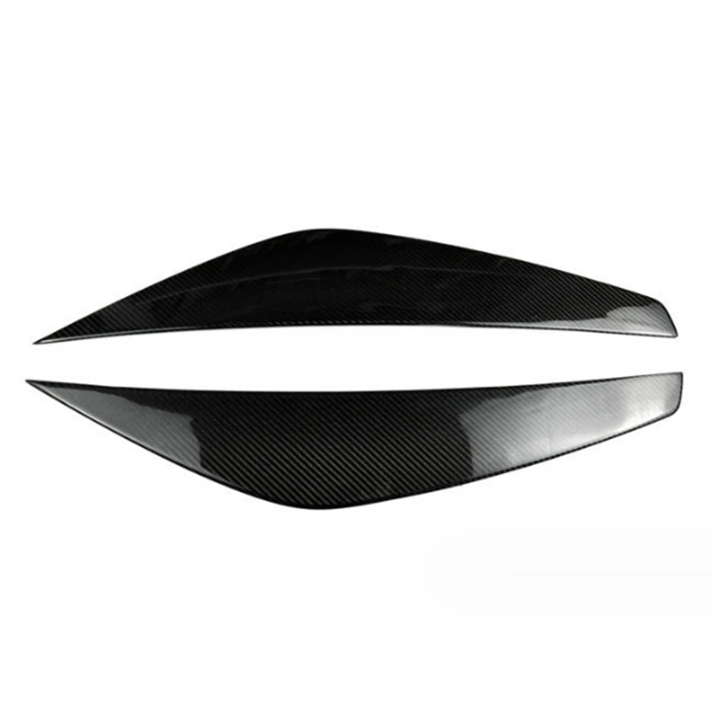 

For Ford Escape Kuga Maverick 2017-2020 Front Headlight Lamp Cover Strip Eyebrow Trim Sticker Real Carbon Fiber Accessories