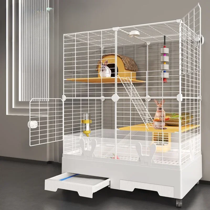 Rabbit specific cage for home use, large indoor size, new-style rabbit breeding, extra large villa