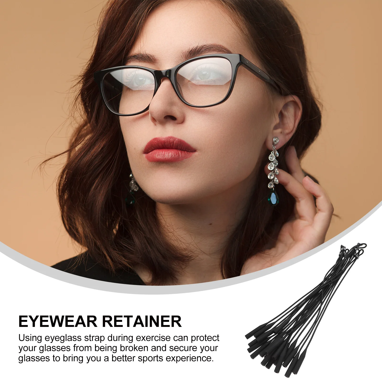 

10pcs Silicone Glasses Strap Adjustable Eyewear Holder For Kids Sunglasses Retainer Durable Sports Eyeglass Chains For Running