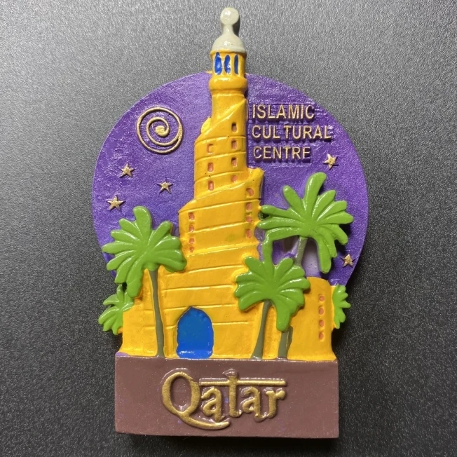 Asia Qatar Customs And Culture 3D Refrigerator Magnets Fridge Magnetic Tourist Souvenir Decoration Articles Handicraft Gifts