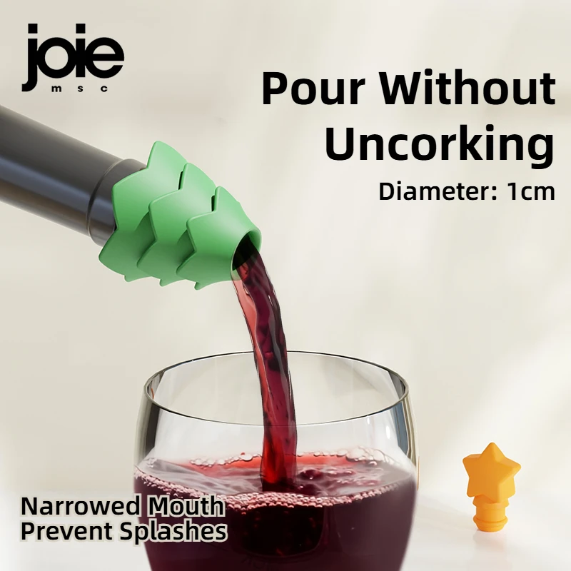 Kép 4: Joie bora Flaska Csatlakozódugó karácsonyi élelmiszeripari fokozatú szilikon Adomány bora tömítő & Őrködik Csatlakozódugó szilikon karácsonyi Élőfa újrafelhasználható tömítő