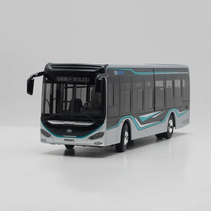 

Diecast 1:42 Scale Suzhou Jinlong Haige Blue Car Model Alloy New Energy Bus Model Finished Simulation Collection Gift Toys