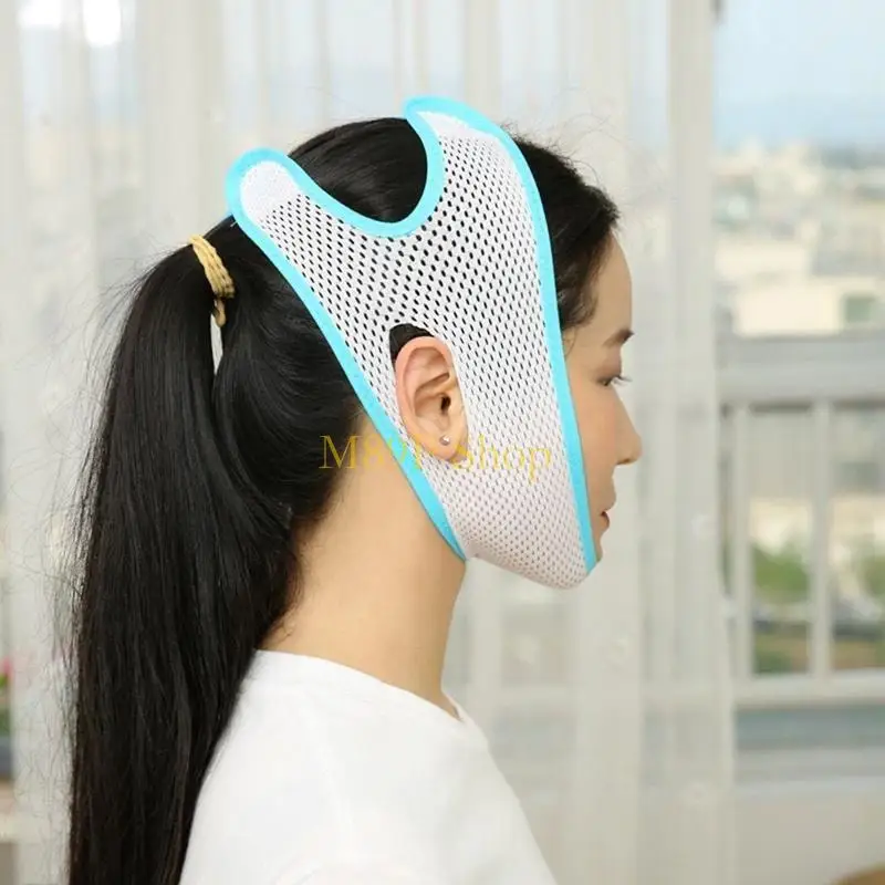 M89FフェイシャルスリミングストラップストラップエラスティックVラインリフティングツールの男性男性は持ち上げ包帯に直面する