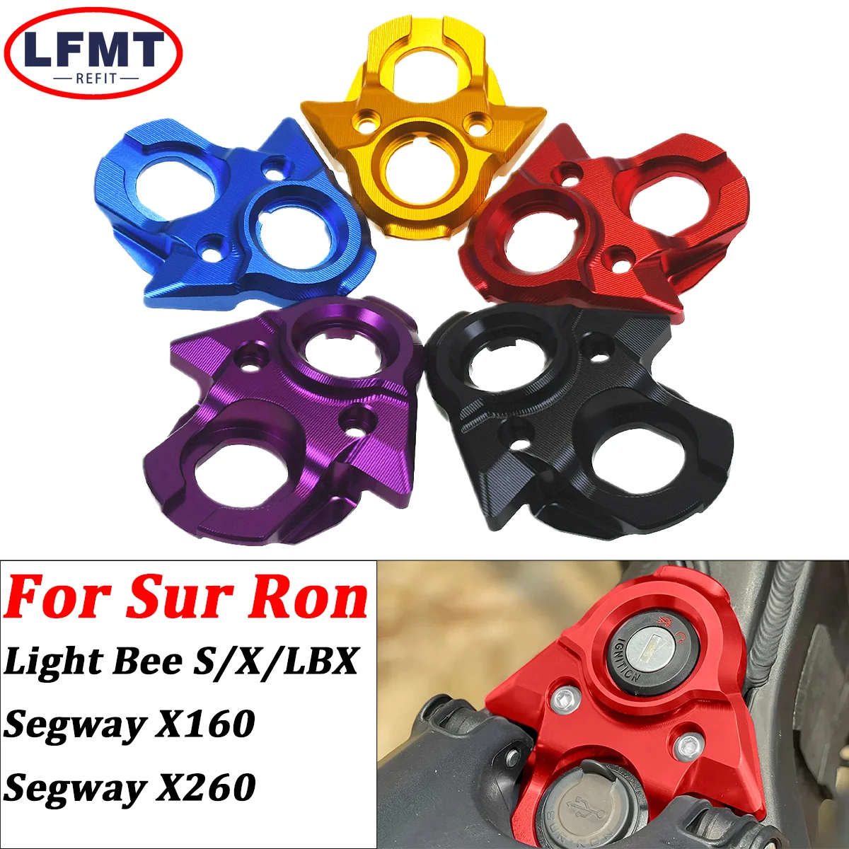

Electric Motorcycle CNC Decorative Cover Central Control Decoration For Segway X160 & X260 For Surron Light Bee X & S Universal