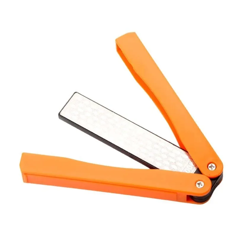 Portable Handheld Garden Scissors Sharpener Mini Pruning Shear Multifunctional Quick Sharpening Whetstone for Outdoor Use