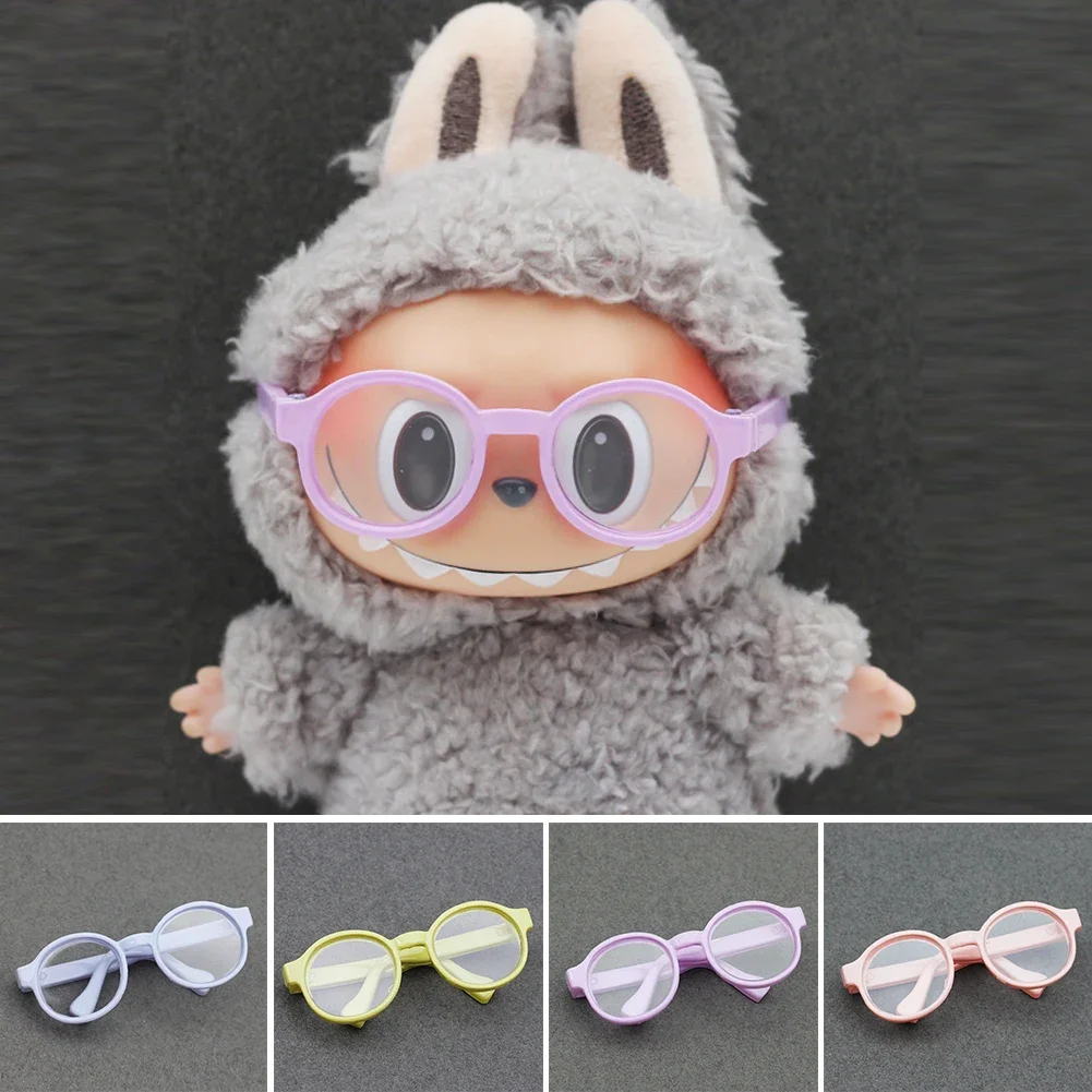 Candy-Colored Fashion Glasses for Labubu Dolls 6.5cm Stylish Accessory