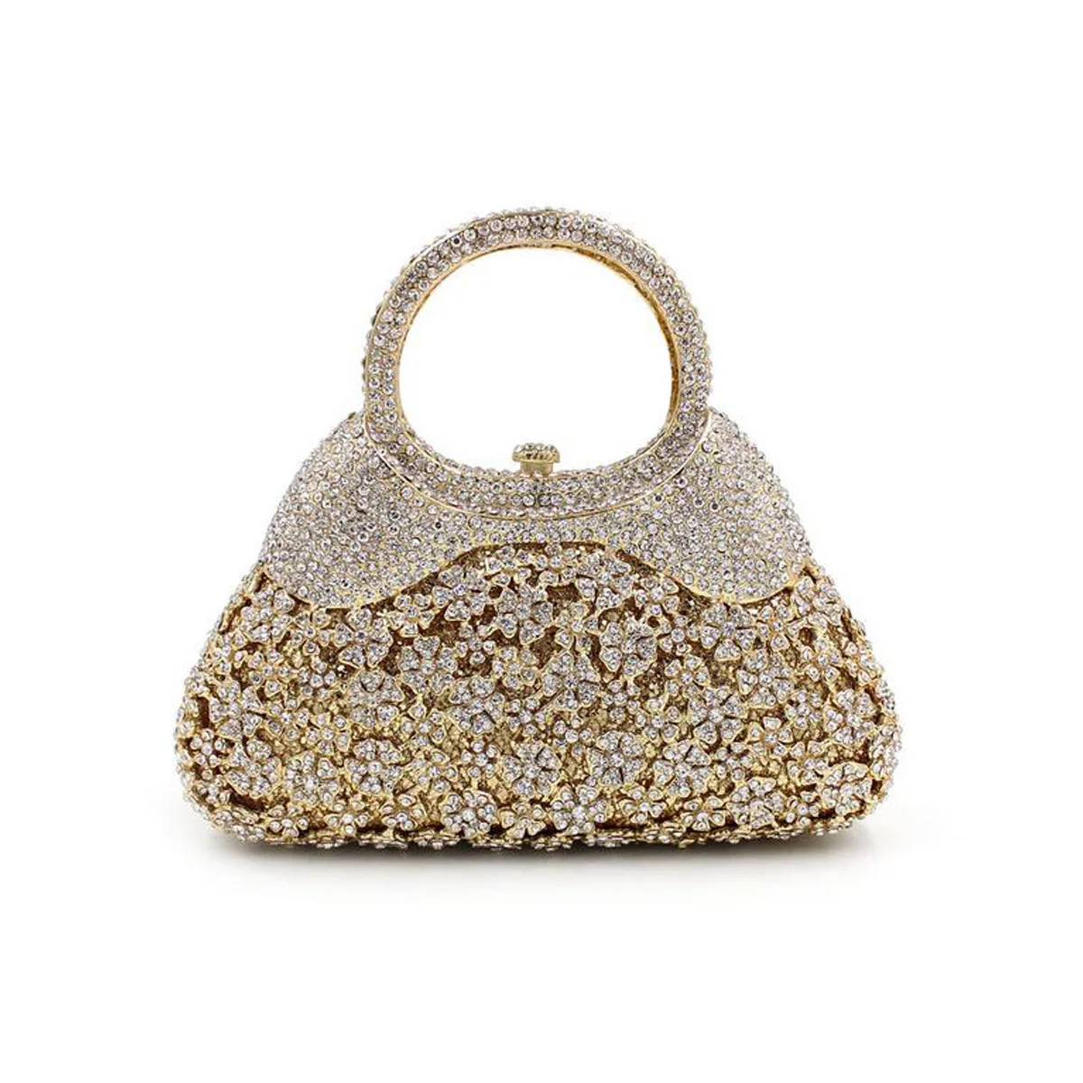 

Hollow Metal Crystal Dinner Bag Handmade Diamond Bag Women's Handbag