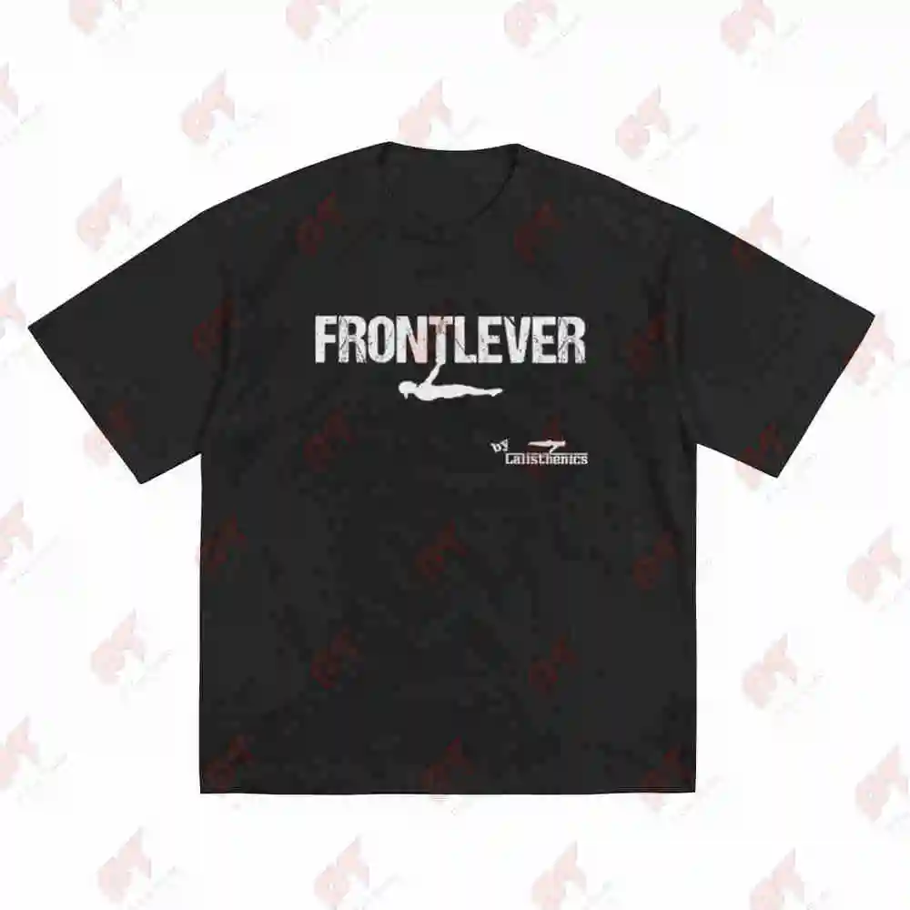 Front Lever Skill Calisthenics Short Sleeve Tee 100% Cotton T-Shirt