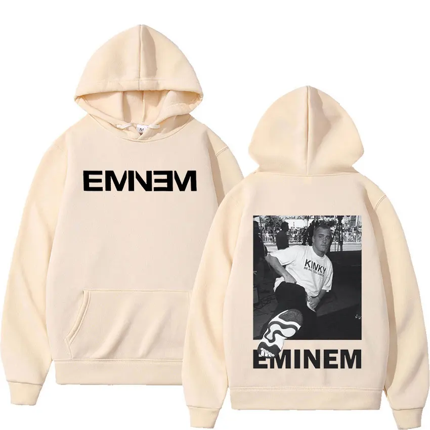 Rapper Eminem Graphic Hoodie Men Women Casual Autumn/Winter Sweatshirt Hip Hop Fashion Gothic Pullover Hoodies Fleece Streetwear