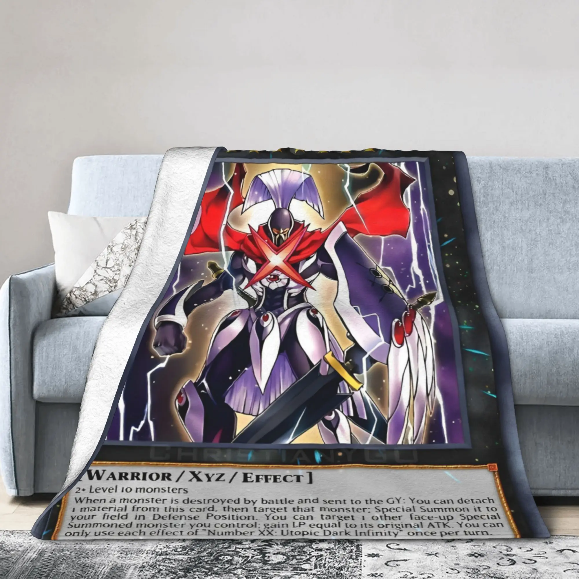 Yu Gi Oh Card Anime  Fleece Blankets  Funny Throw Blankets for Home 150*125cm Rug Piece