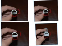 2meters e Silicone Sealing Strip Oven Cold Store Seals Anti-aging Heat-resistant High temperature silicone rubber oven