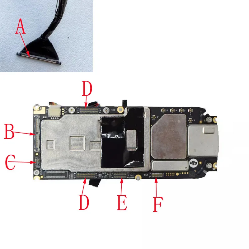 2-50Pcs Line Seat Motherboard Board Signal PTZ Camera Video Flex Cable FPC Jack Plug Connector Contact For Dji Mavic Air3 Air 3