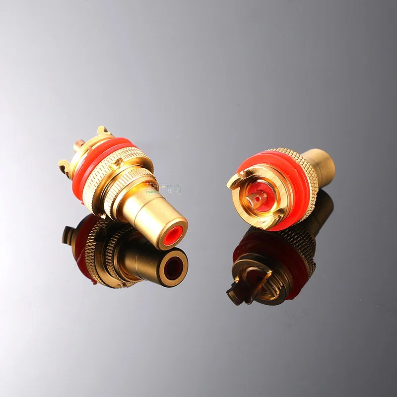 1Pcs AVSSZ RCA female socket copper and rhodium-plated gold-plated welding AV power amplifier audio speaker terminal HIFI