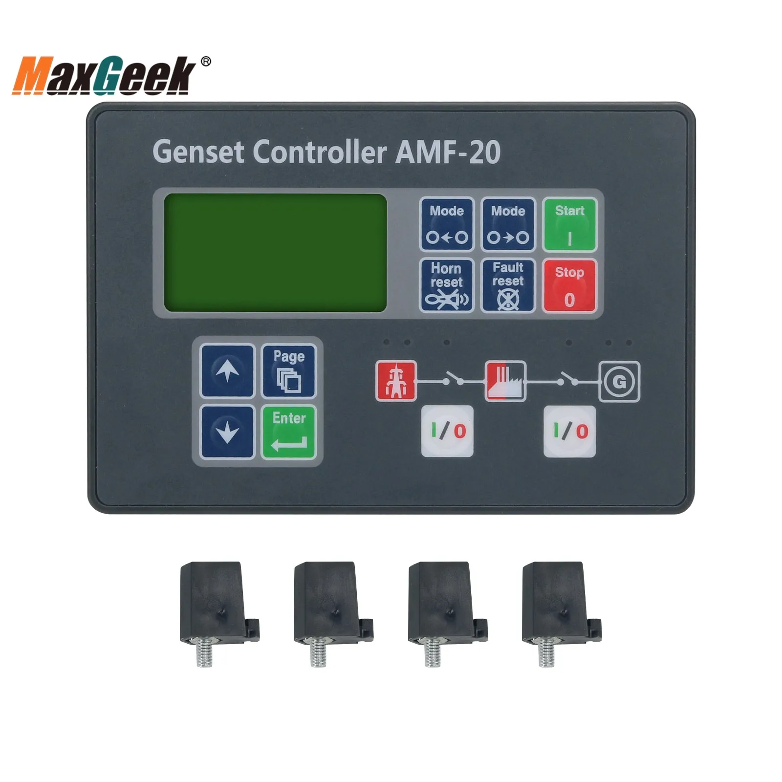 Maxgeek AMF20/AMF25 Genset Controller Generator Controller China Made Compatible with the Original One