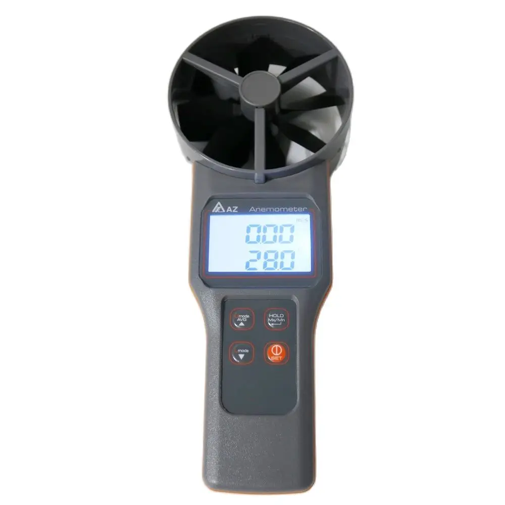 AZ8916 Anemometer Wind Speed Meter Air Flow (Air Velocity) Air Volume Temp. Humidity Measuring Meter