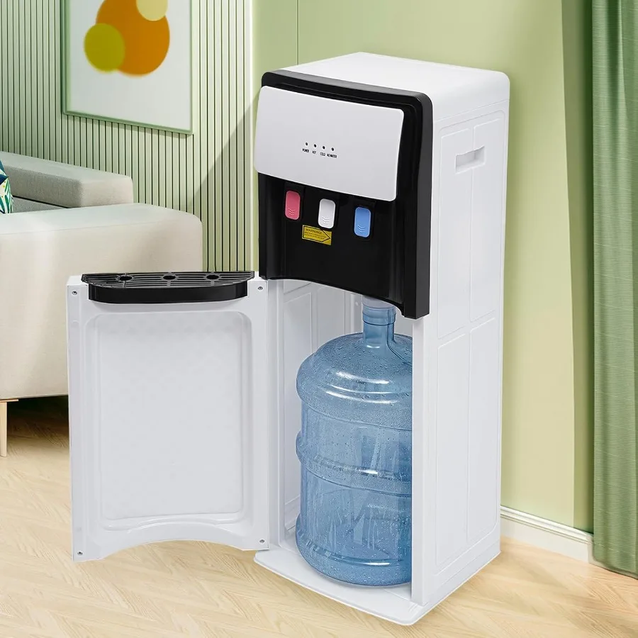 Dispensador de agua de carga inferior con 3 configuraciones de temperatura para botellas de 5 galones Ideal para uso en el hogar, la oficina y la sala de estar Provi