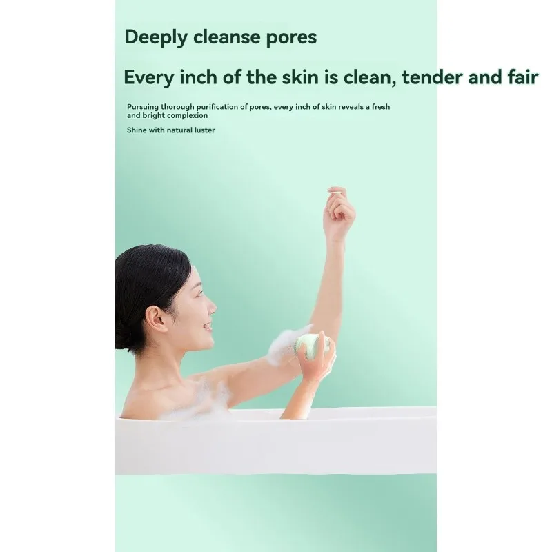 【POPULAR】Waterproof Rechargeable Electric Body For Cleansing Brush With 3 Brush Heads, For Cleansing And Massaging Skin Bath Bru