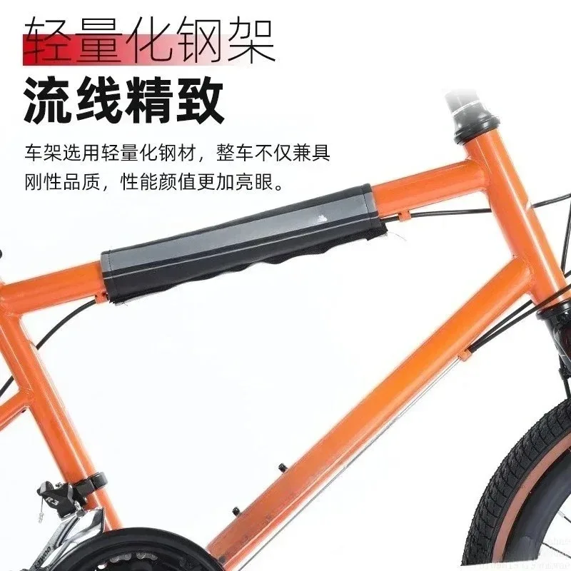 20 Inch High Carbon Steel Variable Speed Compact Road Bike for Teen & Adult, Shock Absorber