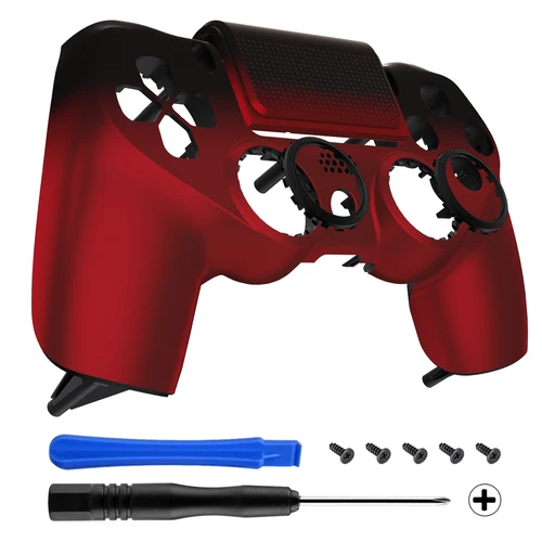 Placa frontal de repuesto eXtremeRate Ghost, cubierta para panel táctil, carcasa rediseñada, Compatible con controlador PS4 Slim Pro JDM-040/050/055