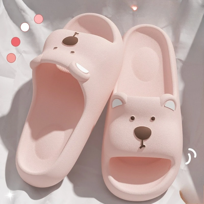 Unisex EVA Bear Cartoon Home Slippers Soft Comfort Cozy Indoor House Shoes Lightweight Non Slip Slippers for Adult Men Women view 6