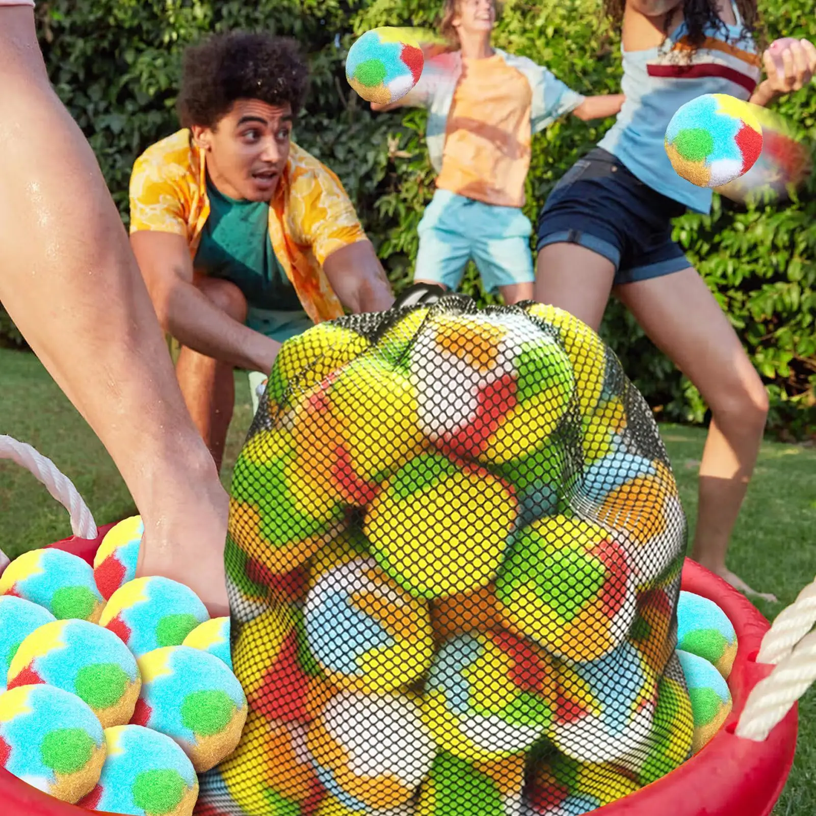 Bolas de balão de água, 60 peças, balão absorvente de água, brinquedos, festa de verão, jogo ao ar livre para férias, jardim, quintal, praia, natação