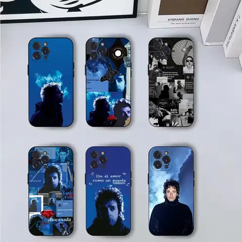 Gustavo Cerati Soda funda de teléfono estéreo para iPhone 16,15,14,13,12,11,Pro,X,XS,Max,XR,Plus,Mini cubierta negra suave