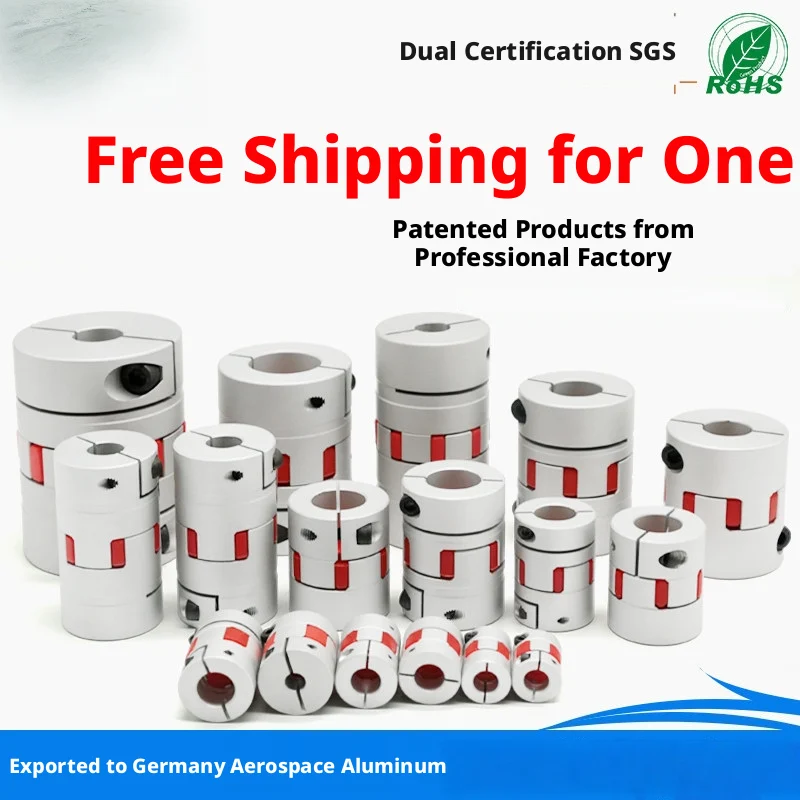5pcs High-Precision Flexible Coupler for CNC & Automation, LM01–LM120, Zero Backlash, -20~100°C, DIN Rail Compatible